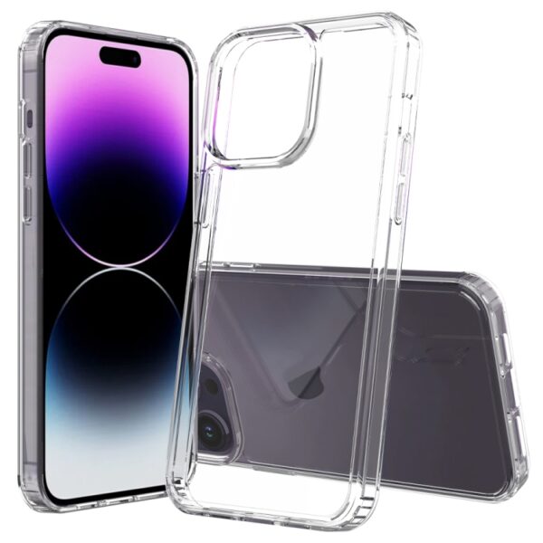 iPhone 15 Pro Max Scratchproof Acrylic TPU Phone Case - Transparent - Sample product photo 6