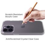 iPhone 15 Pro Max Scratchproof Acrylic TPU Phone Case - Transparent - Sample product photo 2