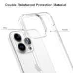 iPhone 15 Pro Scratchproof Acrylic TPU Phone Case - Transparent - Sample product photo 4