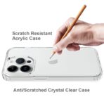 iPhone 15 Pro Scratchproof Acrylic TPU Phone Case - Transparent - Sample product photo 2